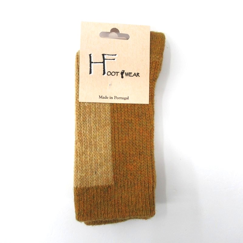 H FOOT WEAR【ポルトガル製】 無地配色ソックス FOREST (TERRE/CAM)